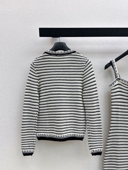 CD 25fw stripe cardigan