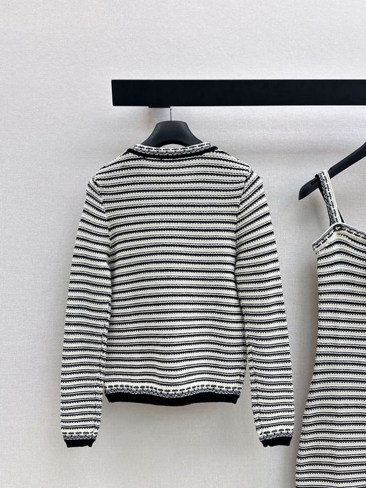 CD 25fw stripe cardigan
