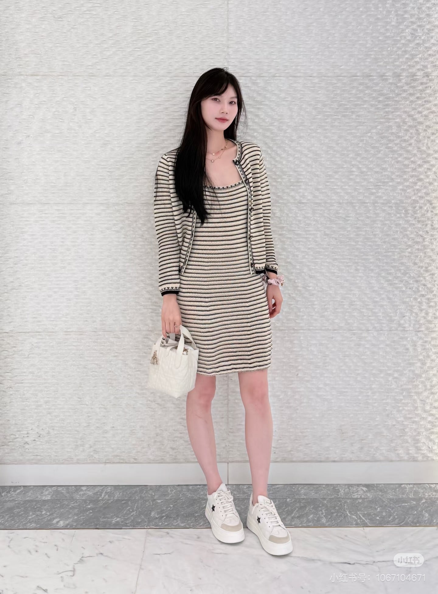 CD 25fw stripe cardigan