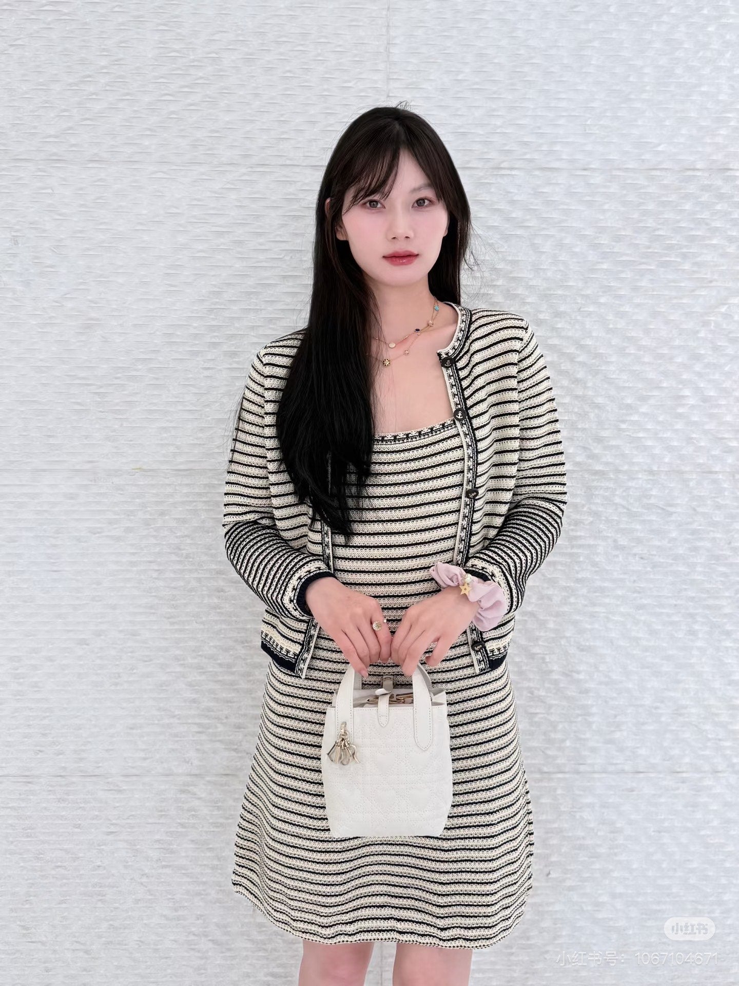 CD 25fw stripe cardigan