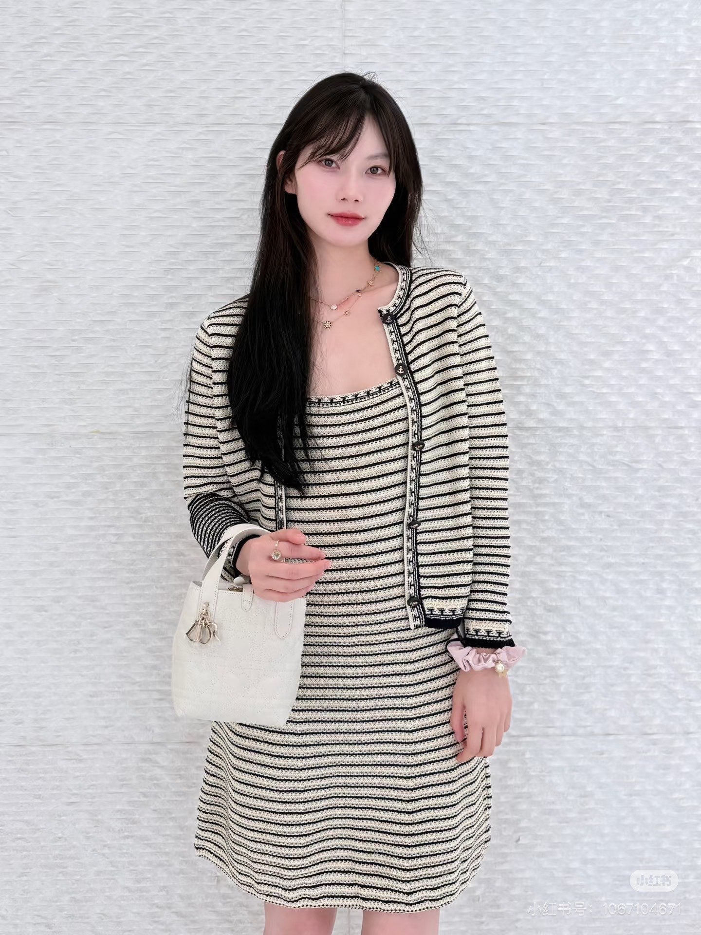 CD 25fw stripe cardigan