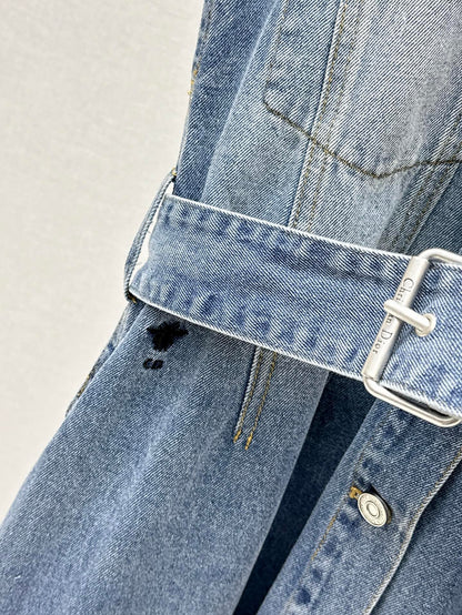 CD 25fw denim sleeveless dress