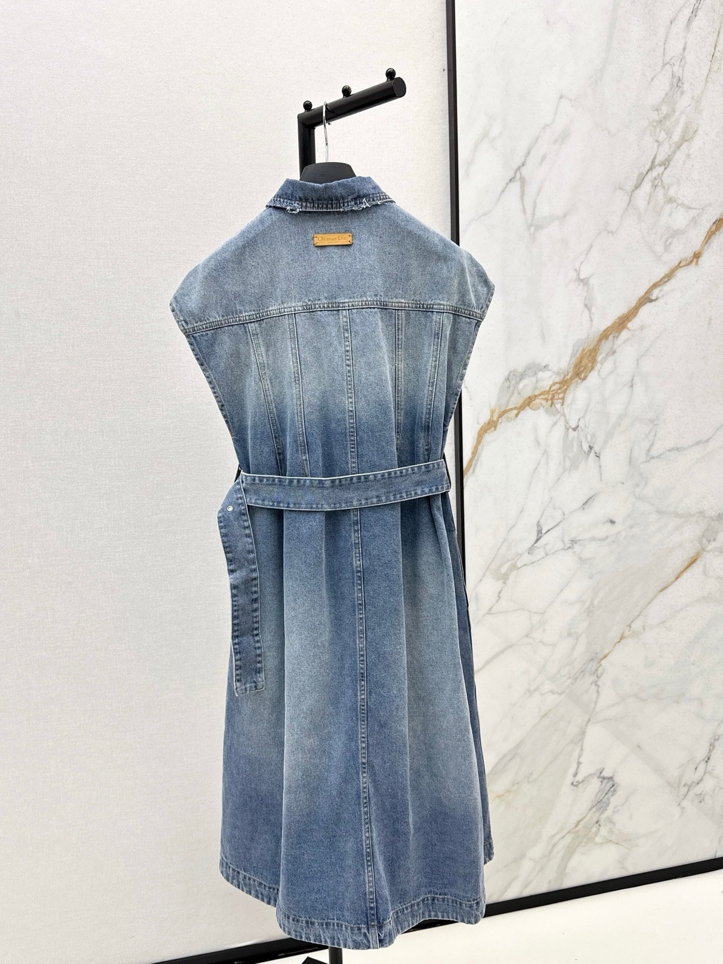 CD 25fw denim sleeveless dress