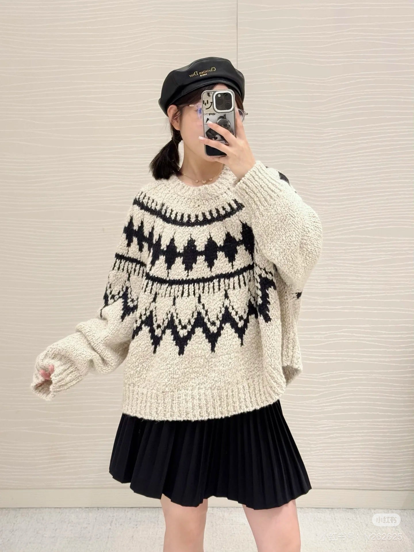 CD 25fw knitted sweater