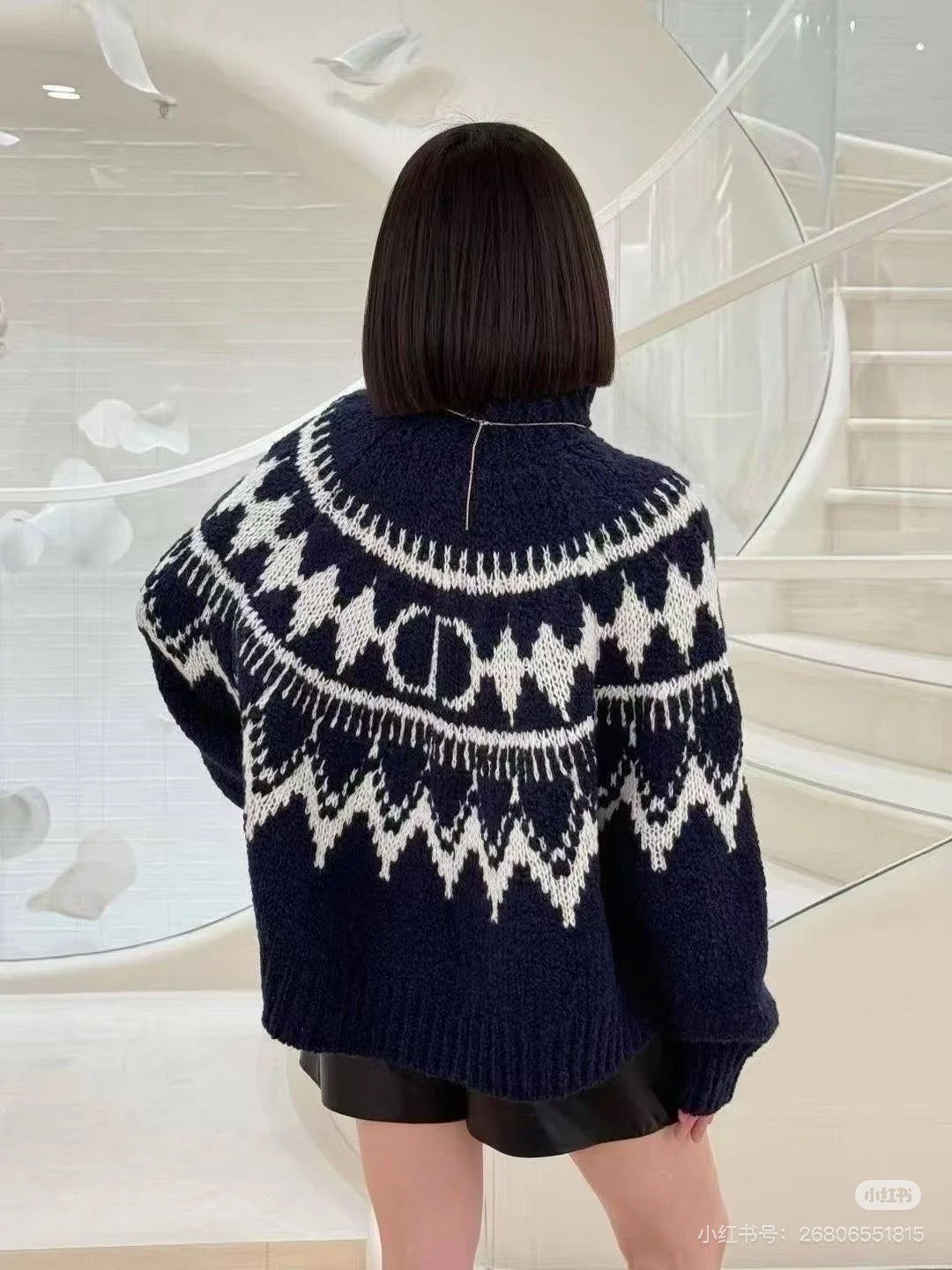 CD 25fw knitted sweater