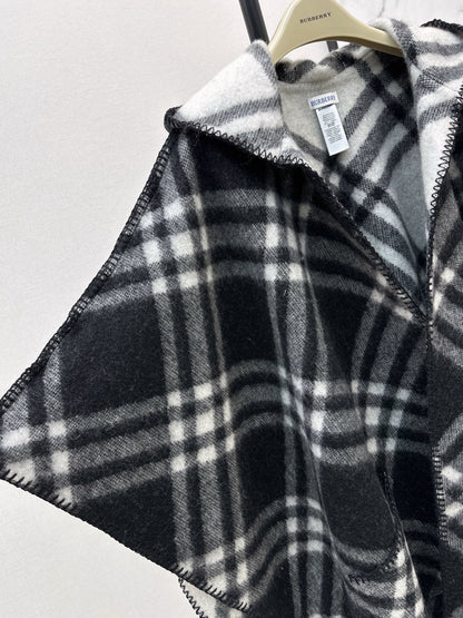 Bur 25fw hooded cape