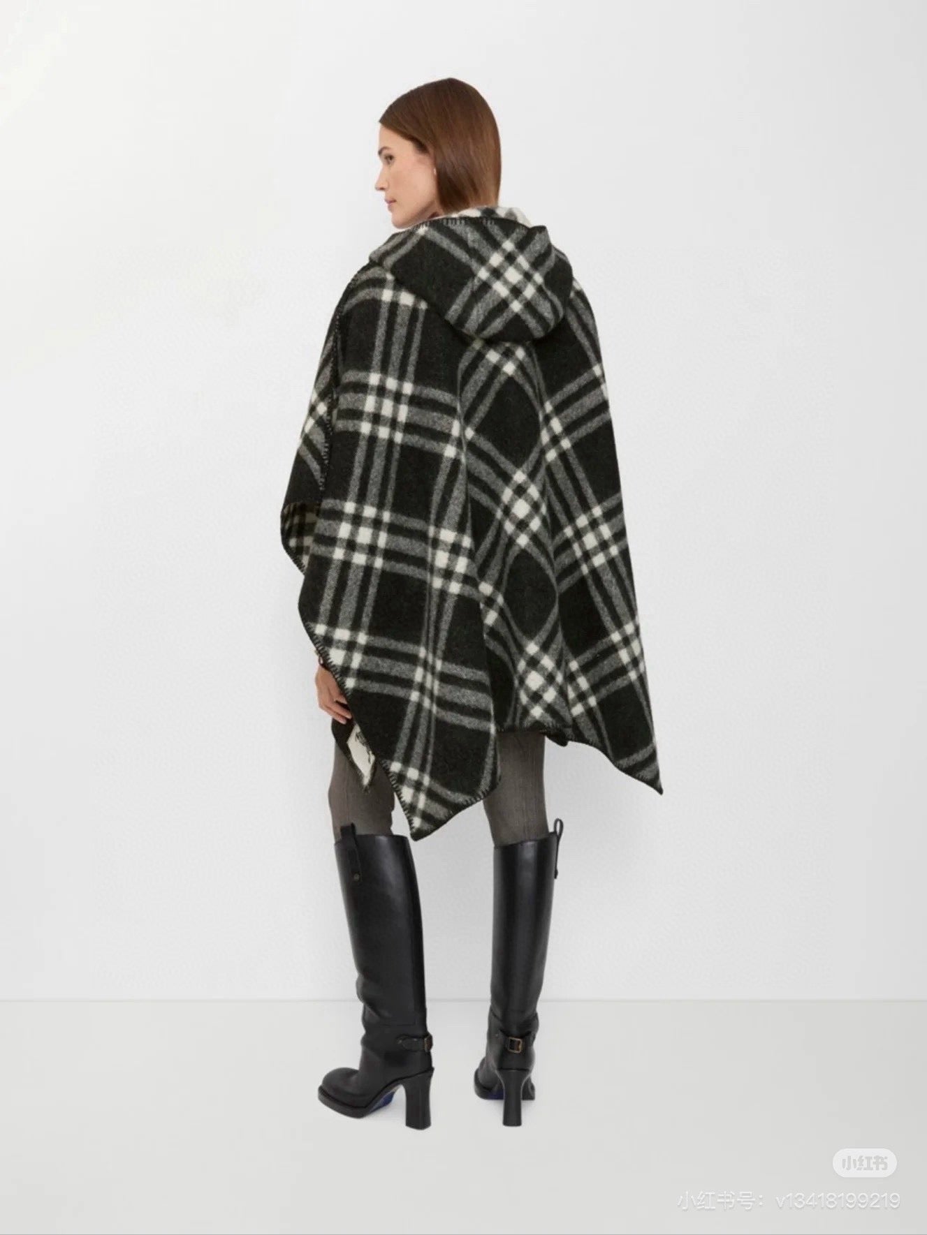Bur 25fw hooded cape