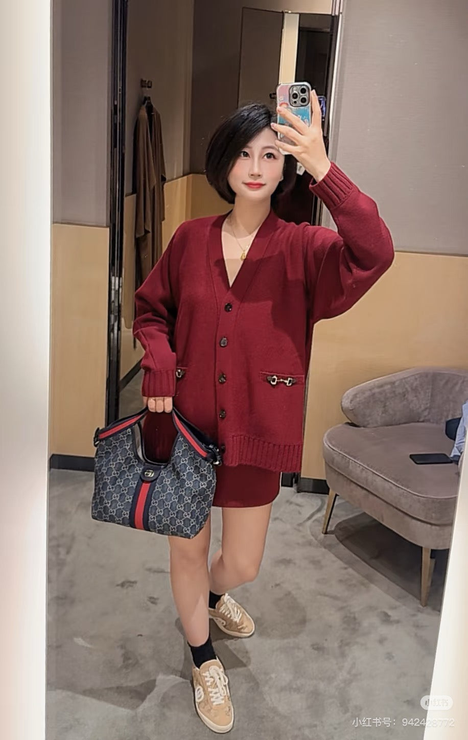 Guc 25fw knit cardigan