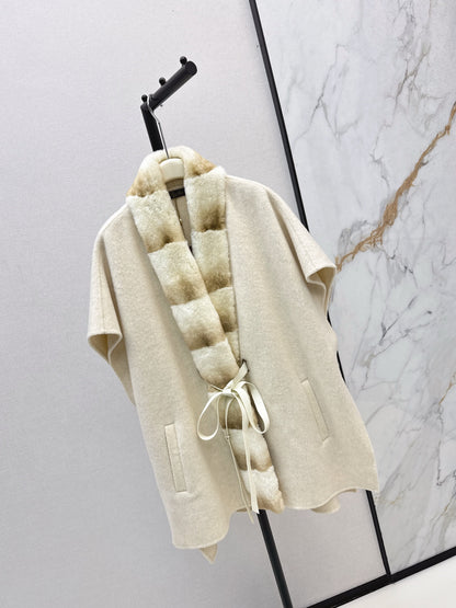 Loro 25fw woolen cape overcoats