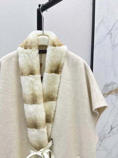 Loro 25fw woolen cape overcoats