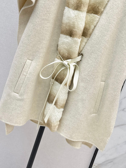 Loro 25fw woolen cape overcoats