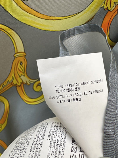 Ver 25fw print silk shirt