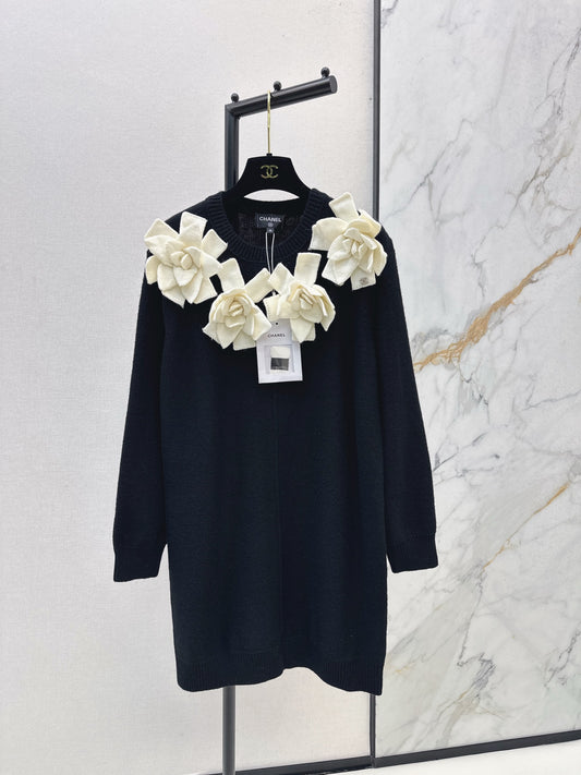 Chan 25fw knitted sweater dress