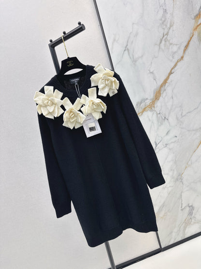Chan 25fw knitted sweater dress