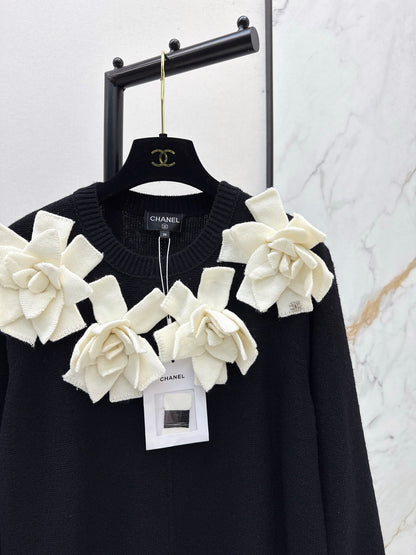 Chan 25fw knitted sweater dress