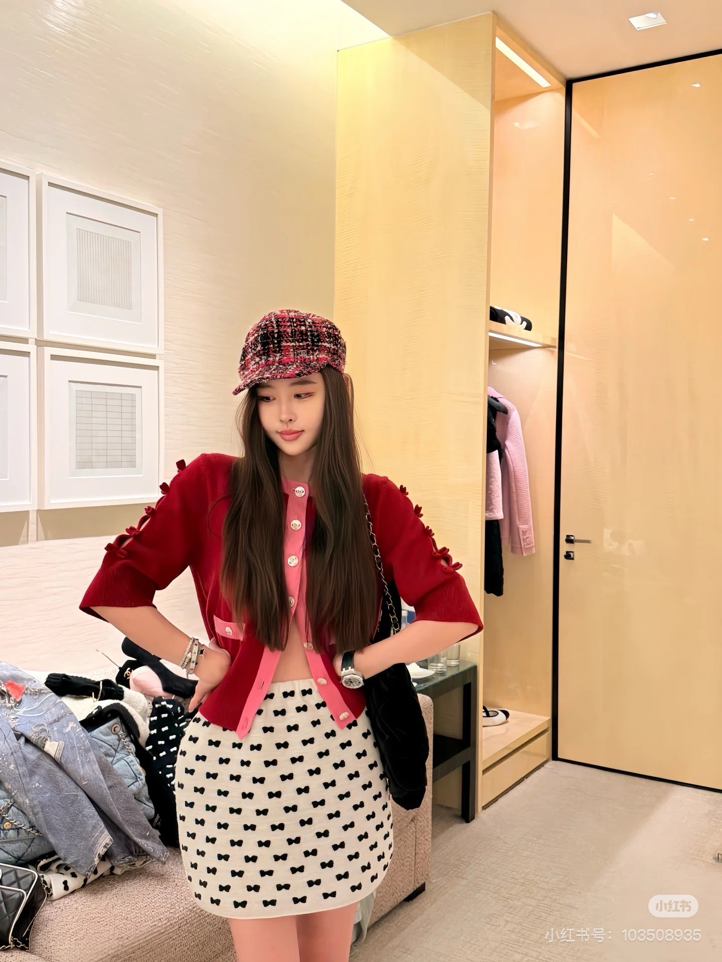 Chan 25fw knit skirt