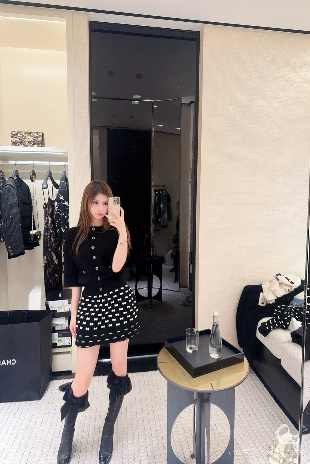 Chan 25fw knit skirt