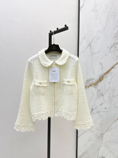 Chan 25fw lace knit cardigan