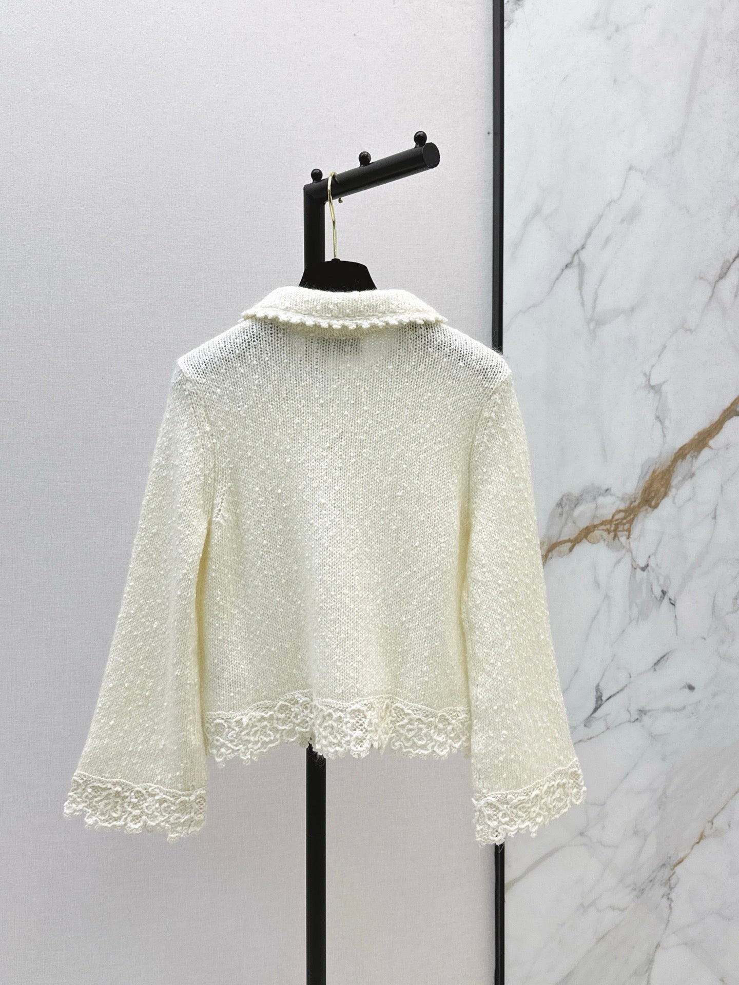 Chan 25fw lace knit cardigan