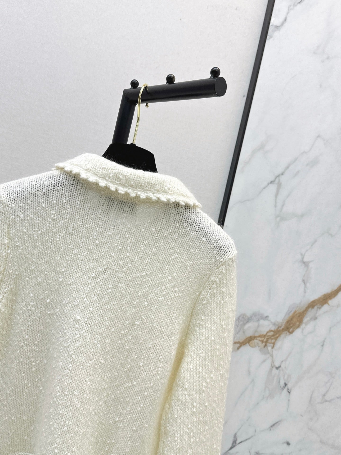 Chan 25fw lace knit cardigan