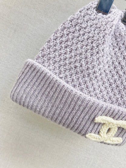 Chan 25fw cashmere knit hat