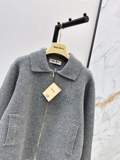 Miu 25fw wool cardigan