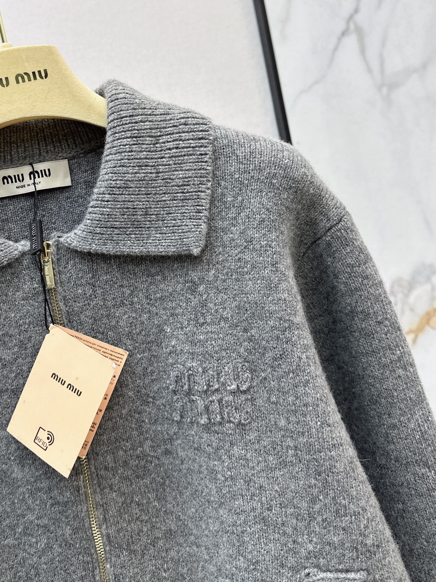Miu 25fw wool cardigan