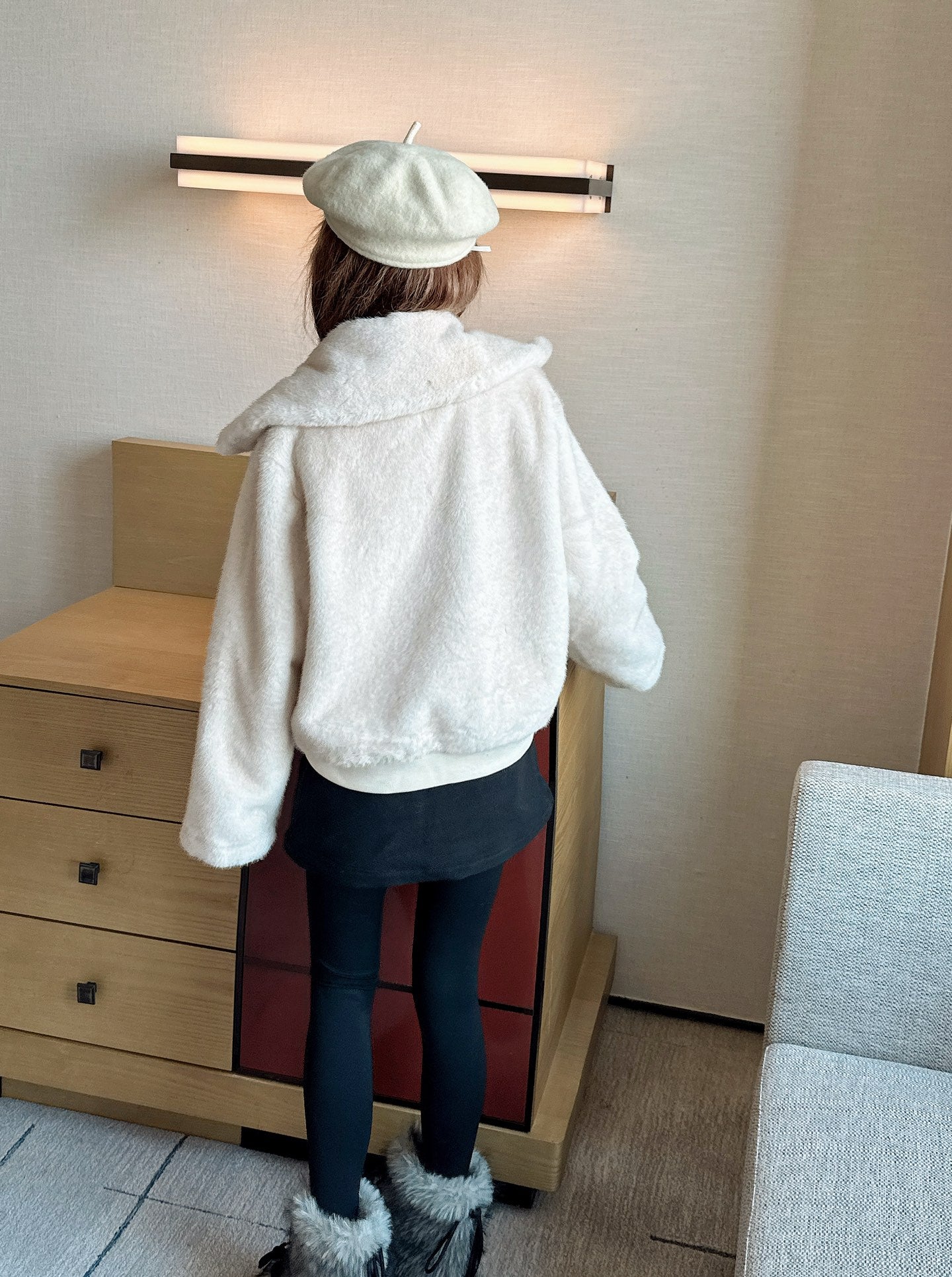 Loro 25fw fur jacket