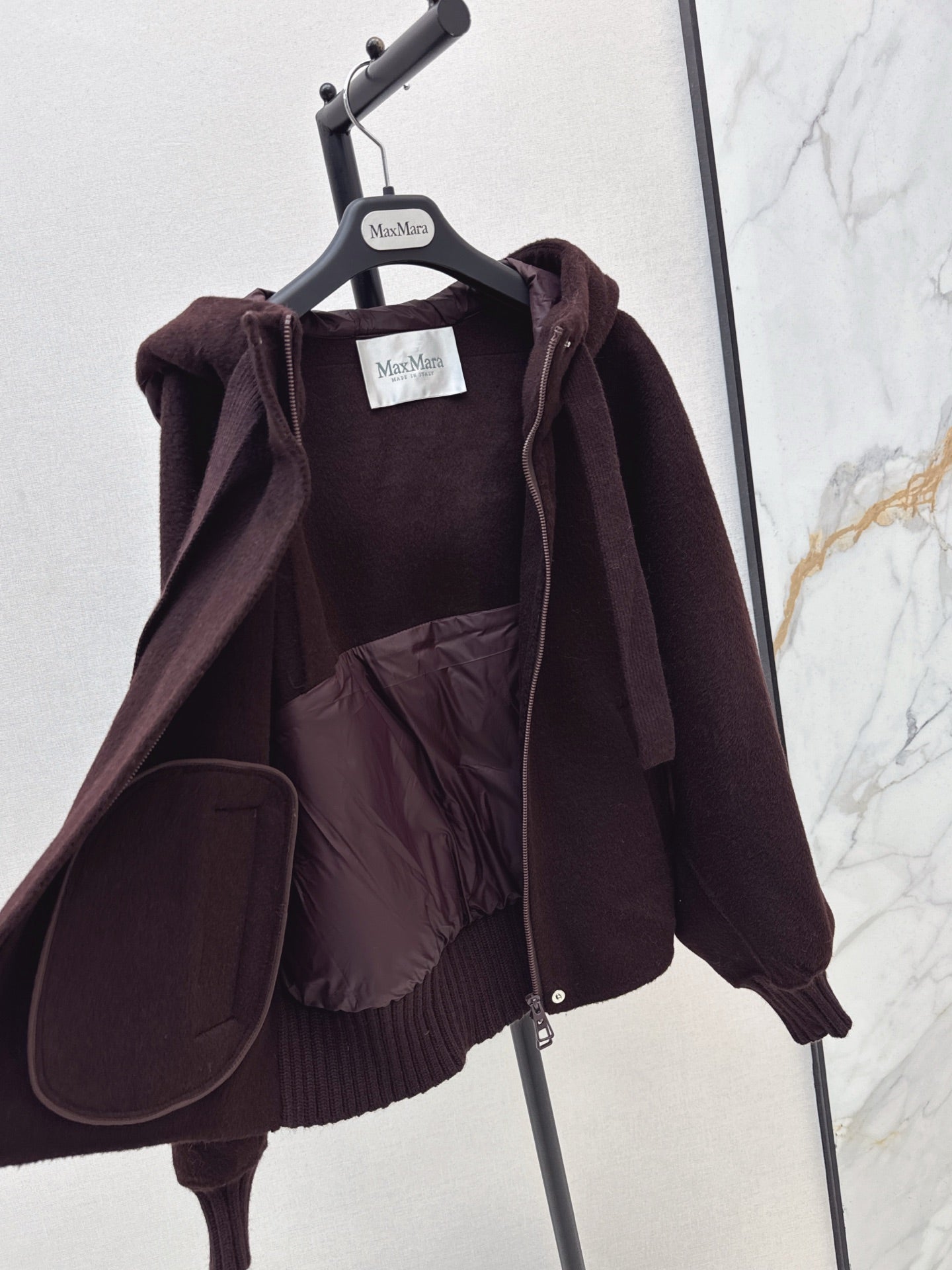 Max 25fw hooded down jacket