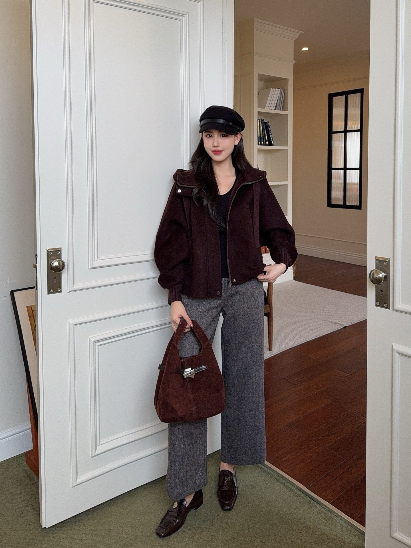 Max 25fw hooded down jacket