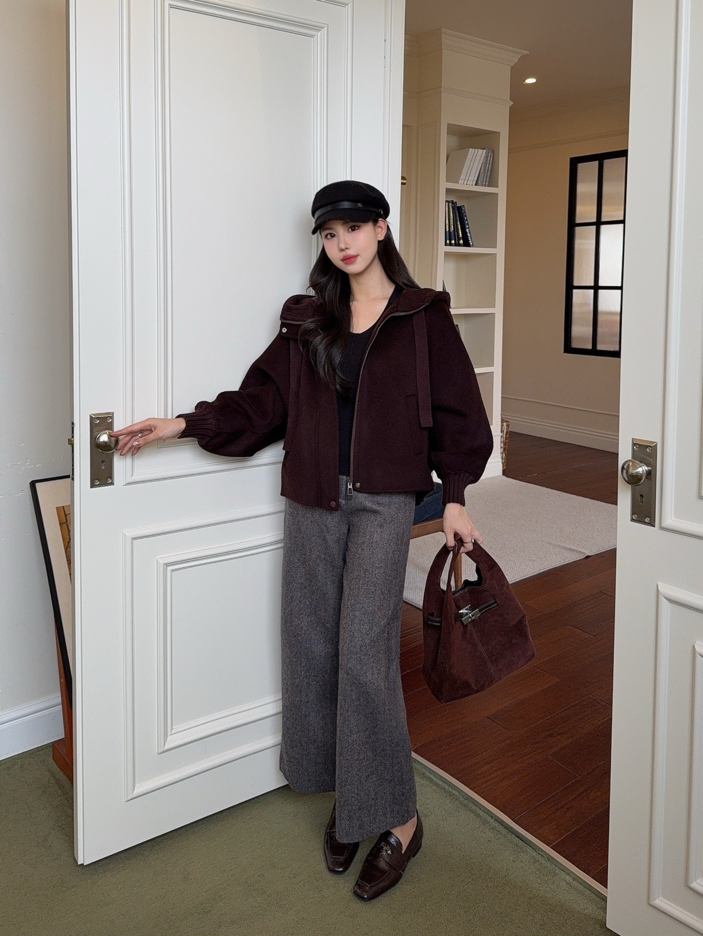 Max 25fw hooded down jacket