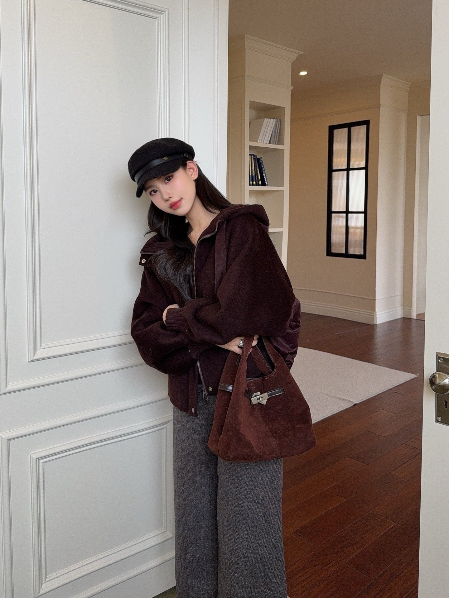 Max 25fw hooded down jacket