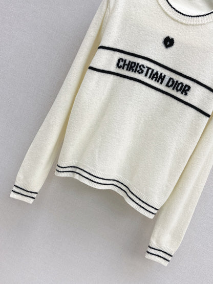 CD 25fw embroidery sweater
