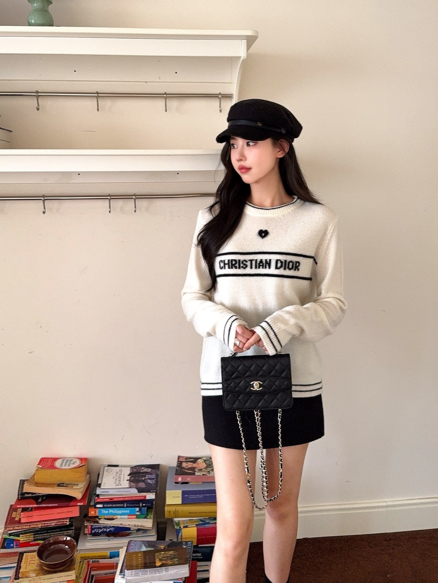 CD 25fw embroidery sweater