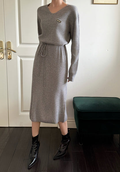 Miu 25fw wool dress