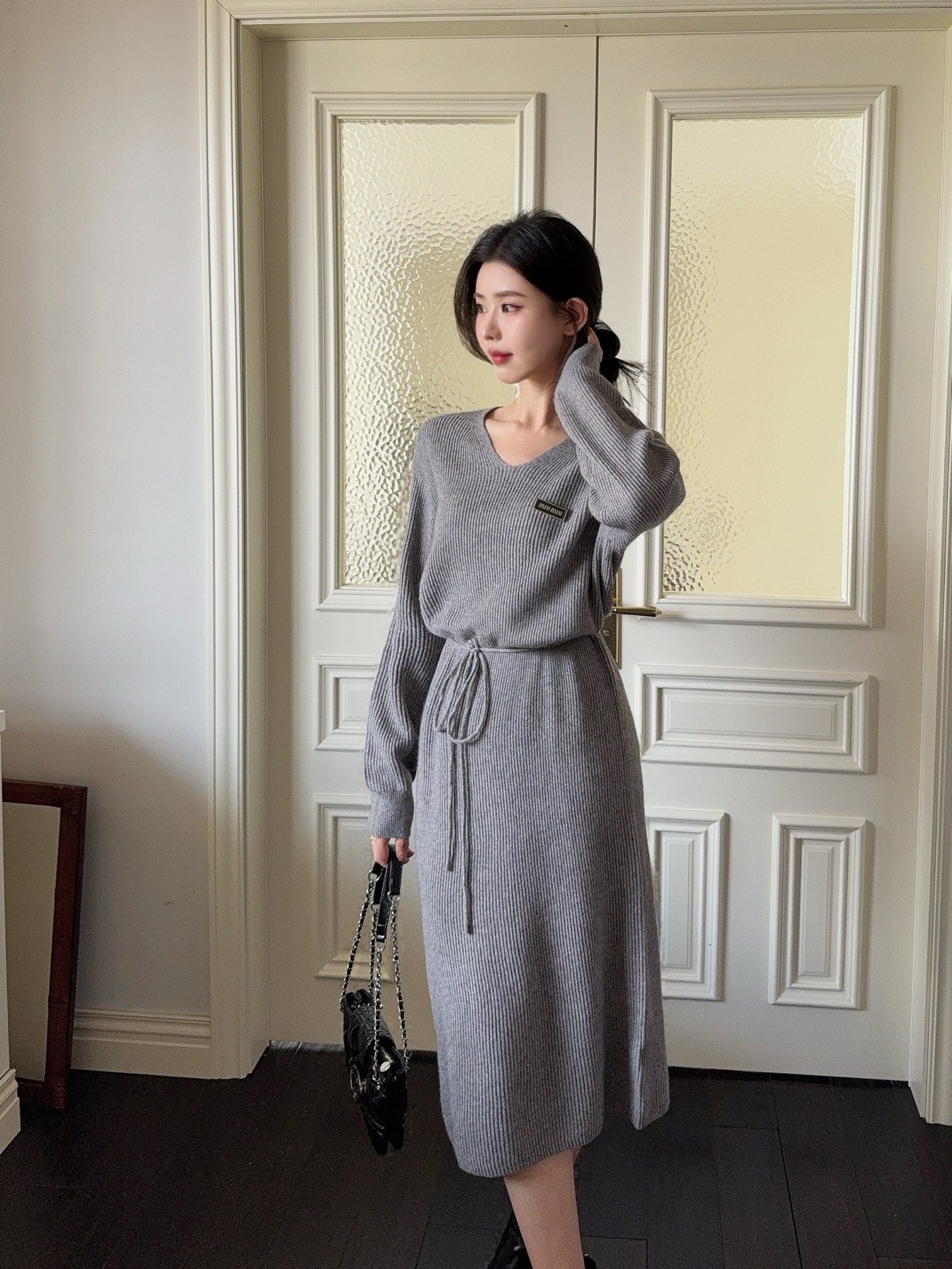 Miu 25fw wool dress