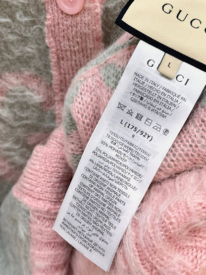 Guc 25fw jacquard cardigan