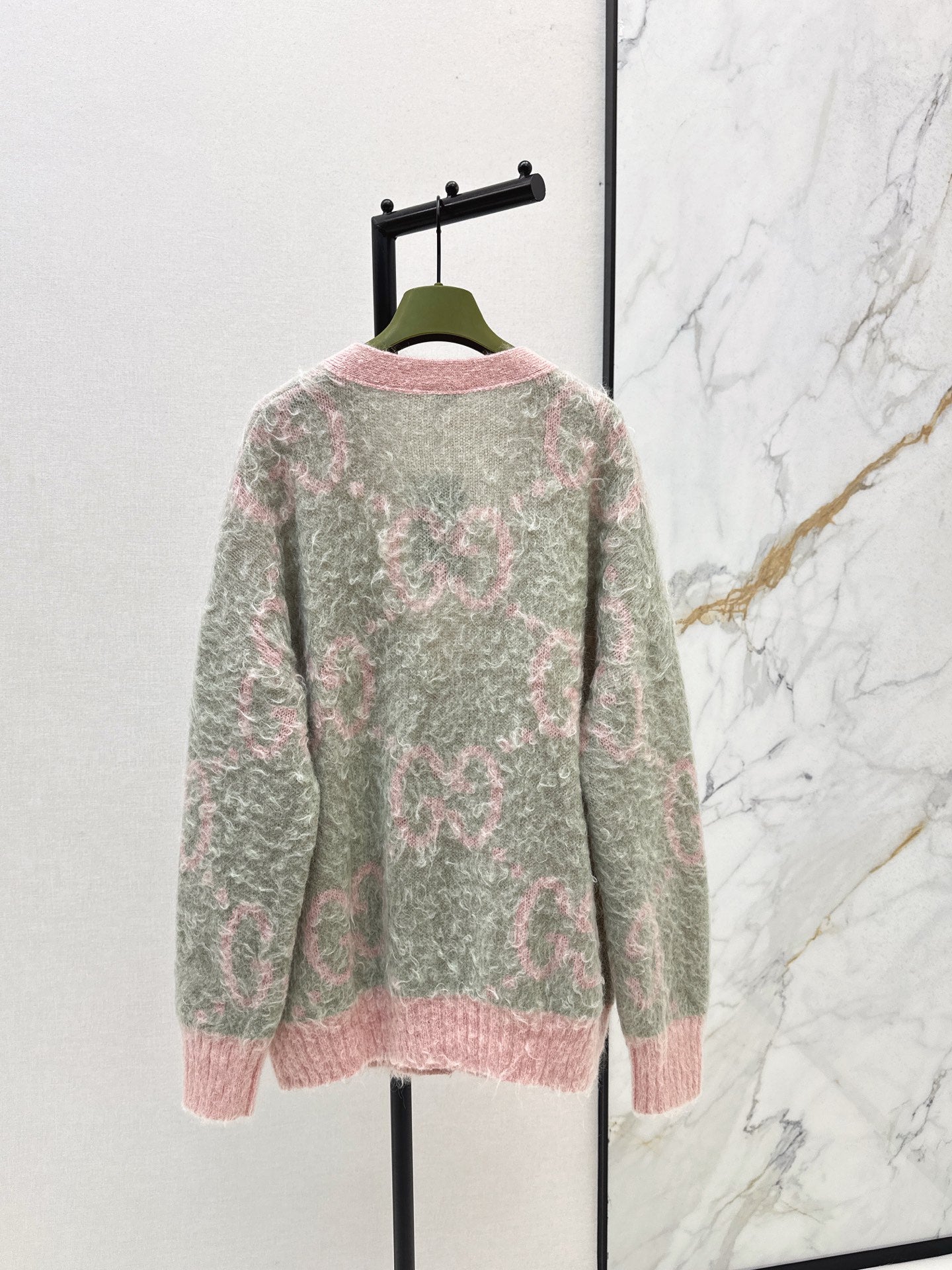 Guc 25fw jacquard cardigan