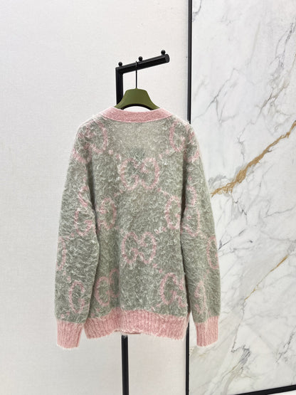 Guc 25fw jacquard cardigan