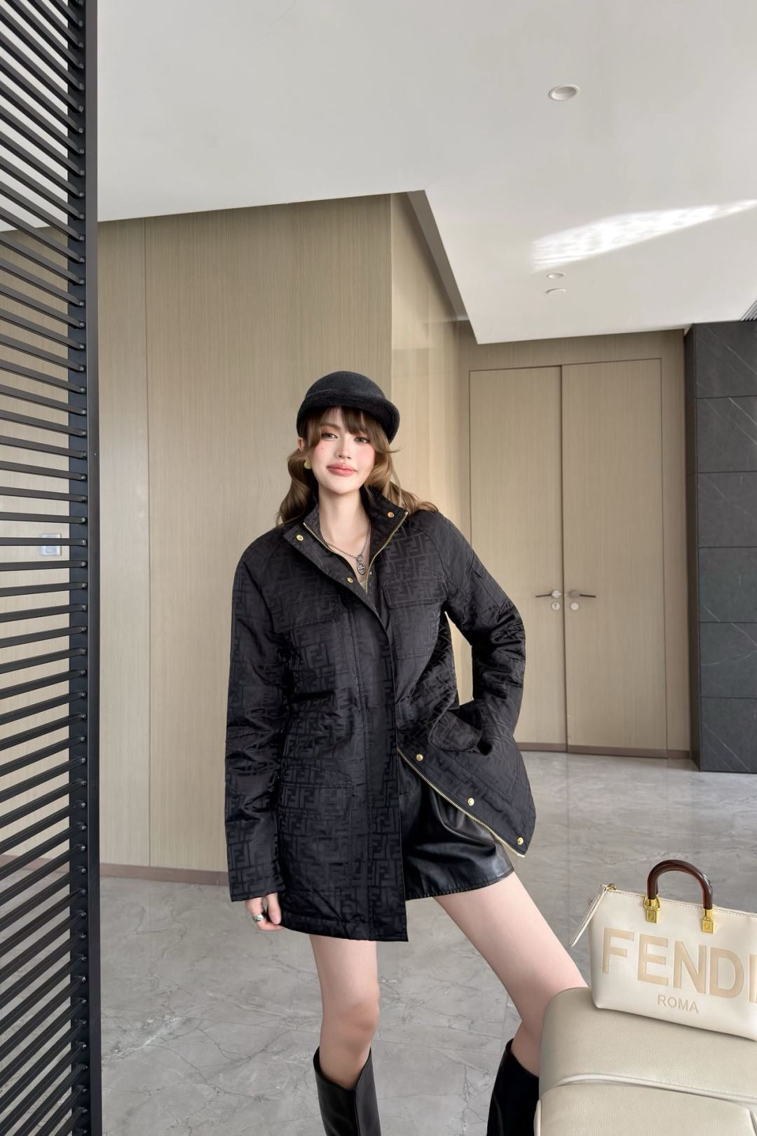 Fend 25fw jacquard jacket