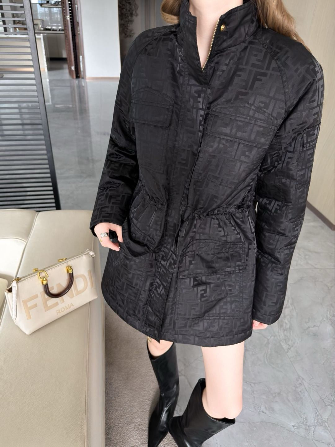 Fend 25fw jacquard jacket