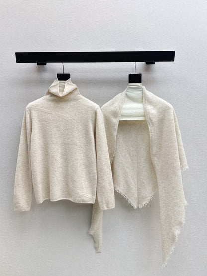Loro 25fw cape sweater set