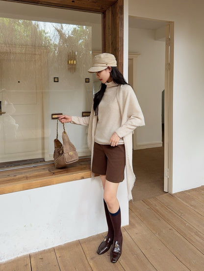 Loro 25fw cape sweater set