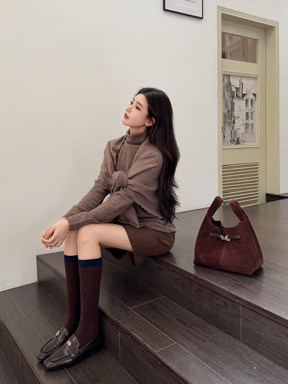 Loro 25fw cape sweater set