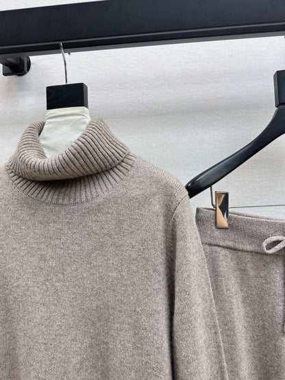 Brun 25fw sweater wide pants set