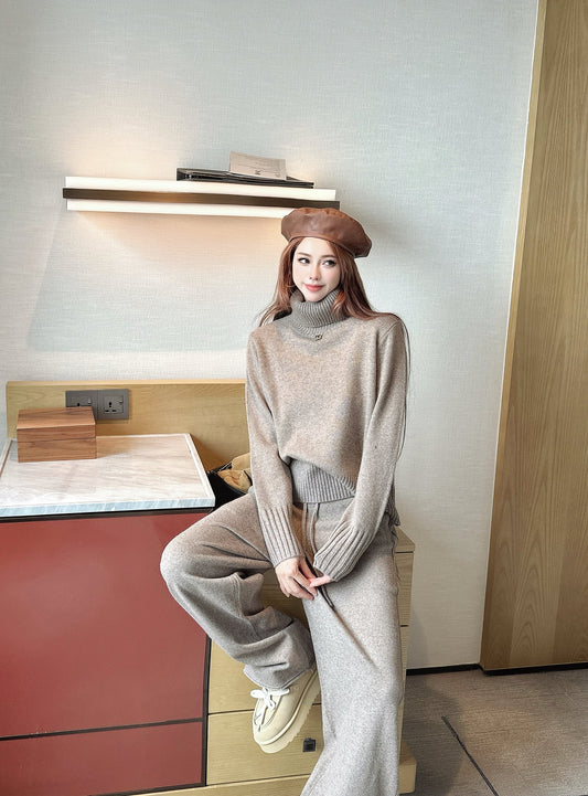 Brun 25fw sweater wide pants set