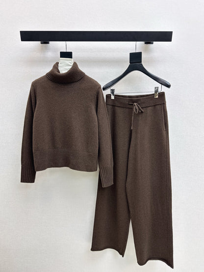 Brun 25fw sweater wide pants set