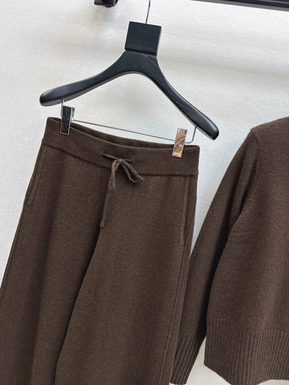 Brun 25fw sweater wide pants set