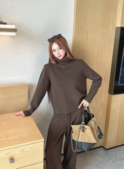 Brun 25fw sweater wide pants set