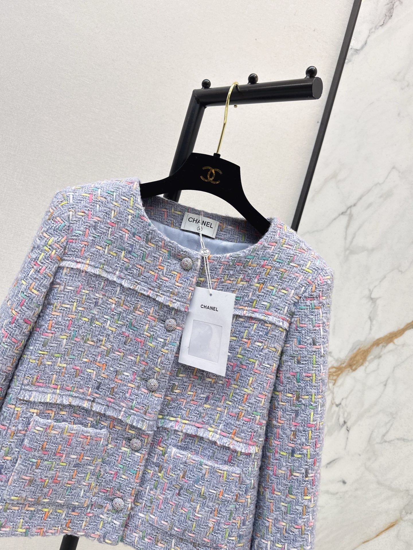 Chan 25fw woven tweed jacket